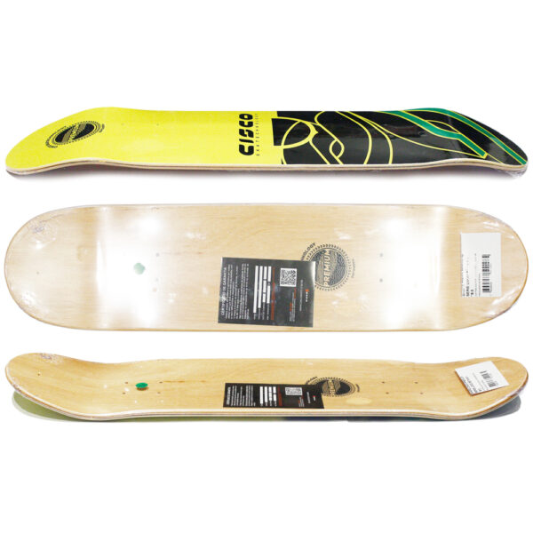 Deck (Shape) CISCO Premium Fiberglass Logo Seta Yellow 8.0"