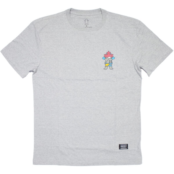 Camiseta GRIZZLY Maple Leaf Heather Grey Tee
