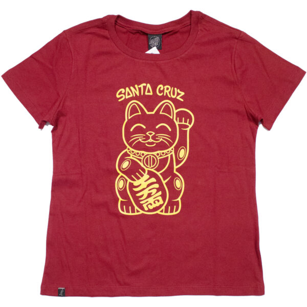 Camiseta SANTA CRUZ Lucky Cat Mono Feminina