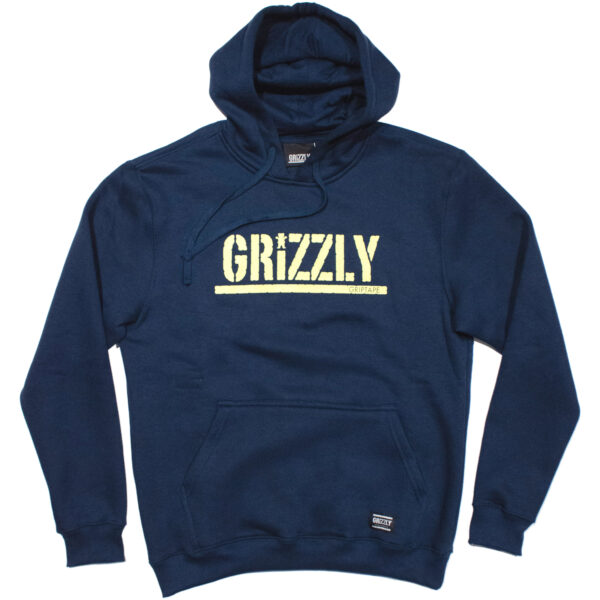 Moletom GRIZZLY Stamp Hoodie Navy Canguru