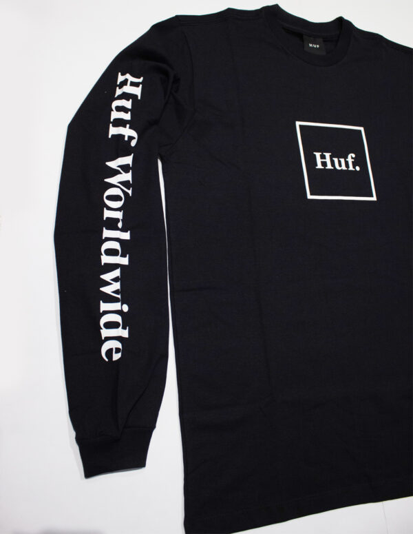 Camiseta HUF Domestic Box Preta Longa