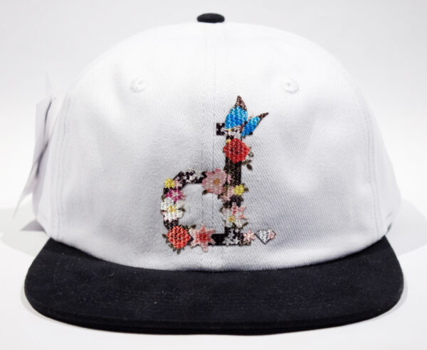 Boné DIAMOND Flowers Unstructured Snapback White