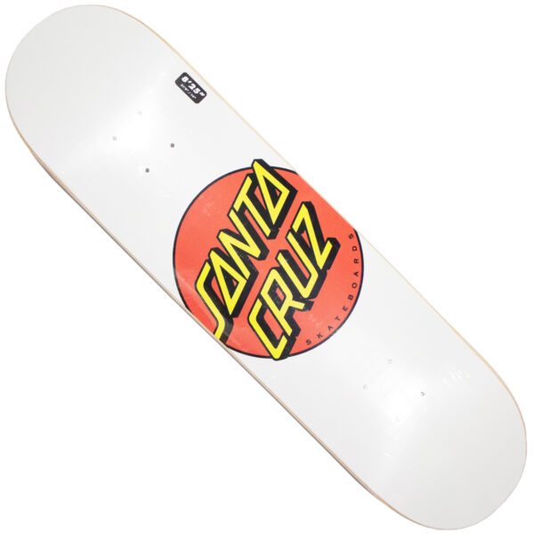Deck (Shape) SANTA CRUZ Classic Dot White 8.25"