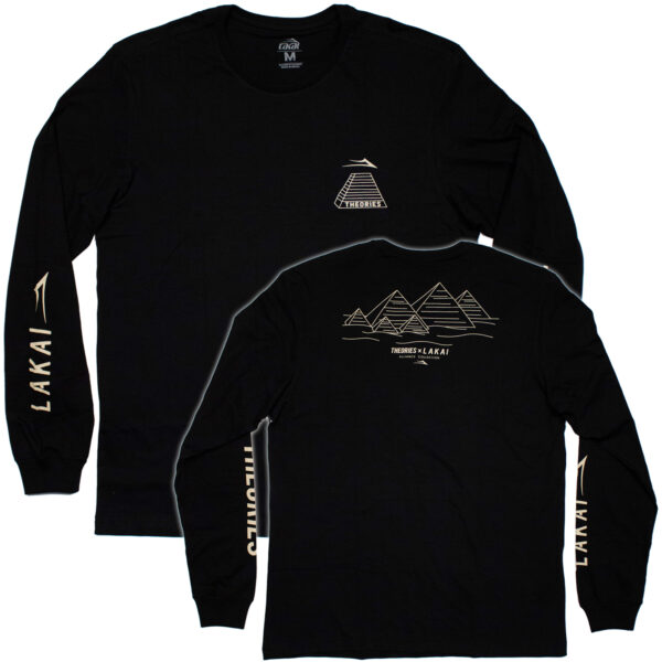 Camiseta LAKAI x Theories Pyramid Black Tee Manga Longa