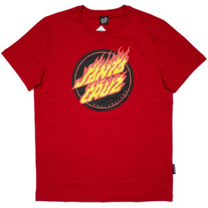 Camiseta SANTA CRUZ Flaming Dot Front Vermelha